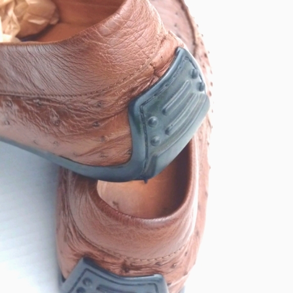 Brilliant Handmade Genuine 0strich Quill Loafers - Picture 6 of 15